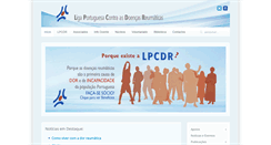 Desktop Screenshot of lpcdr.org.pt